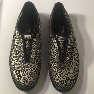 Silver and Black Keds Size 9